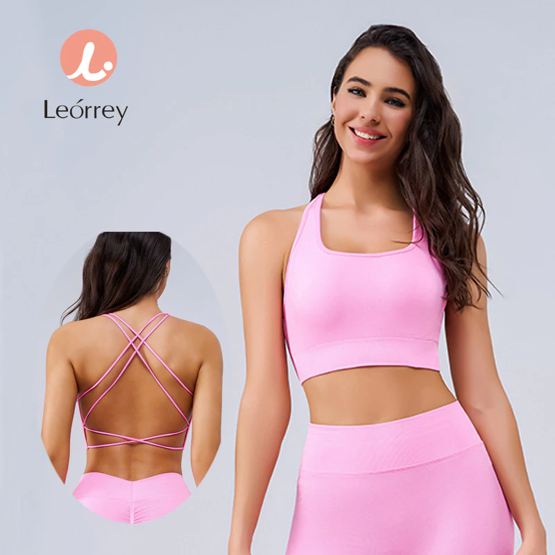 Leorrey เสื้อชั้นในสปอร์ตบราสำหรับออกกำลังกายและโยคะ