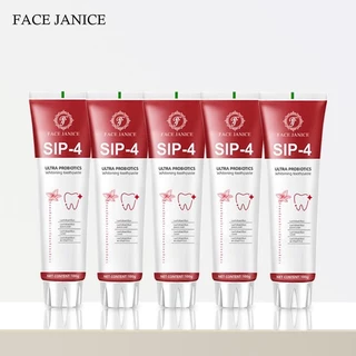 FACE JANICE SiP-4 ยาสีฟัน ช่วยขจัดคราบฟัน กลิ่นปาก ลดคราบหินปูน และฟันเหลือง หายใจสดชื่น 100g