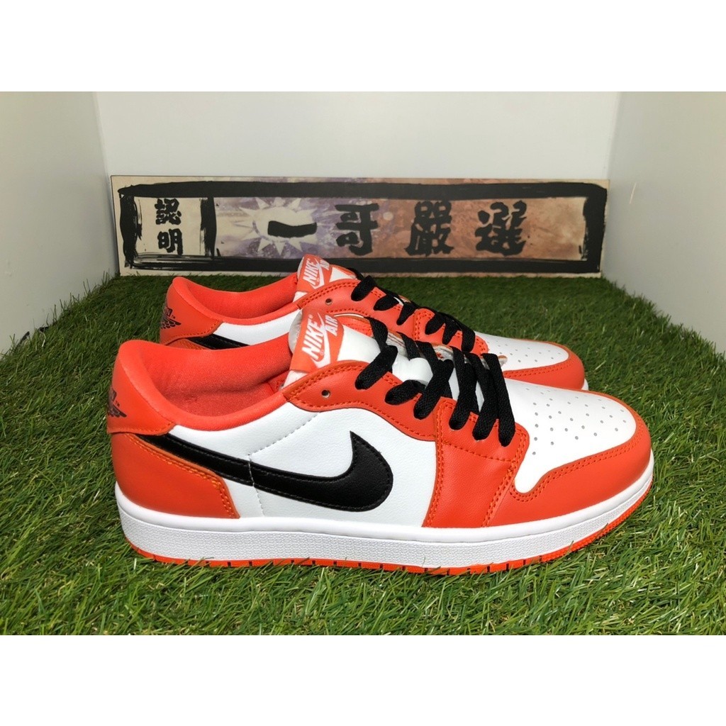 Nike Air Jordan 1 Low OG รองเท้าผ้าใบ ลําลอง สีขาว สีส้ม คุณภาพสูง CZ0790-801