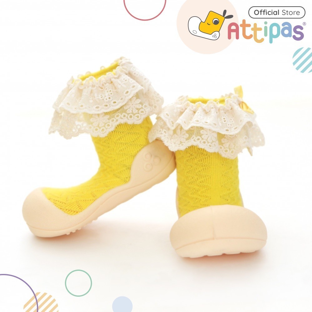 Attipas Functional Baby Shoes Prewalker Shoes - Lady Yellow