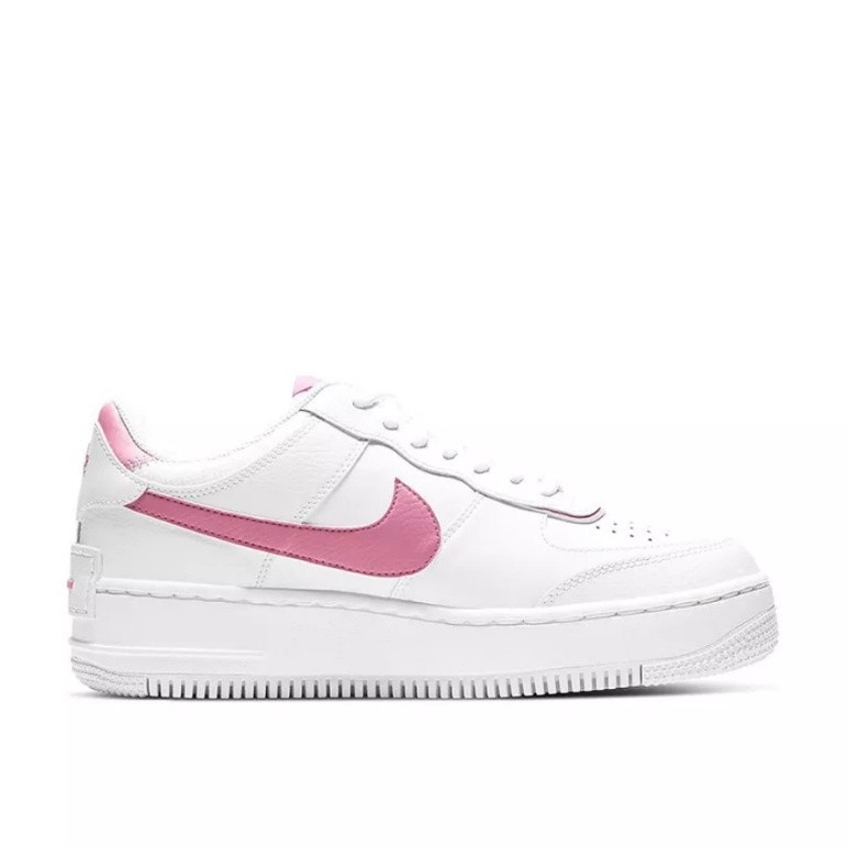 （จัดส่งฟรี）Nike WMNS Air Force 1 Shadow"White/Pink" CI0919-102 ผ้าใบ  nike  sports  รองเท้า Hot sal