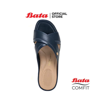 Bata บาจา รองเท้าเพื่อสุขภาพแบบสวม เทคโนโลยีคุชชั่น สูง 2 นิ้ว สำหรับผู้หญิง สีกรมท่า รหัส 7019088