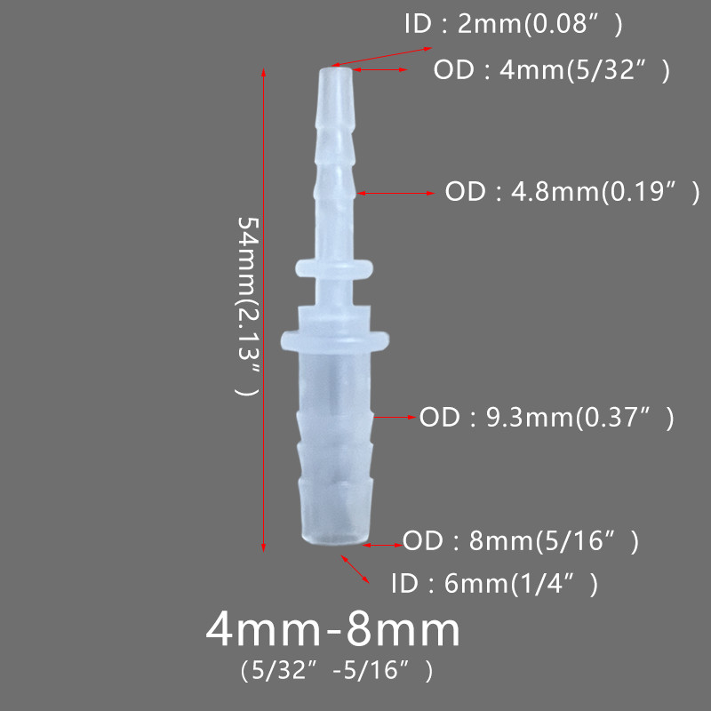 อะแดปเตอร์ข้อต่อท่อน้ํา พลาสติก ยืดหยุ่น สําหรับซ่อมแซมตู้ปลา 5 ชิ้น - รูปที่ 2