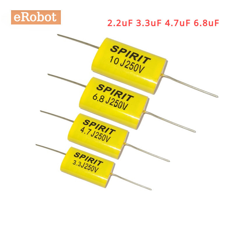 ตัวเก็บประจุลําโพงทวีตเตอร์ 250V 400V 2.2uF 3.3uF 4.7uF 6.8uF 2 ชิ้น