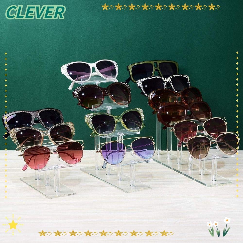 Clever ขาตั้งแว่นตา อะคริลิคใส สําหรับโชว์แว่นตากันแดด ร้านออปติคอล