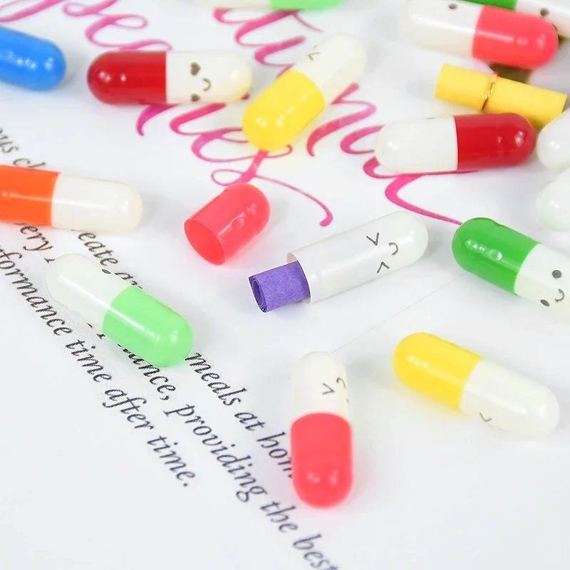 52/60/100 ชิ้น Mini DIY ข้อความแคปซูล Blank Notes Pill พร้อมม้วนกระดาษ Wish แคปซูลโปร่งใส Party วันวาเลนไทน์ ราคา ถูกที่สุด ดีลบีเคเค แกลเลอรีภาพที่ 4