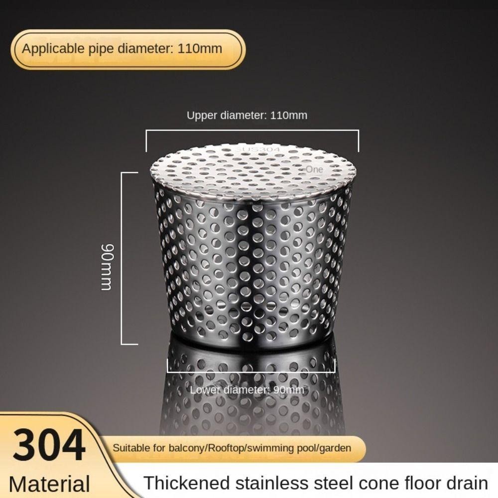 หยางหมิง หลังคาฝาครอบท่อระบายน้ําชั้น, กันหนูสแตนเลสด้านนอกด้านข้างกรองหน้าจอ, ฝาปิดท่อฝนป้องกันการปิดกั้นรางน้ําท่อระบายน้ําวงกลมรูปร่างป้องกันการปิดกั้นระบายน้ํากลางแจ - รูปที่ 5