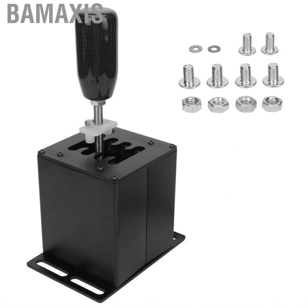 Bamaxis Racing Games H Gear Shifter Black PC System Only USB Simulator with Carbon Fiber Grip for G920 T300RS GT Steering