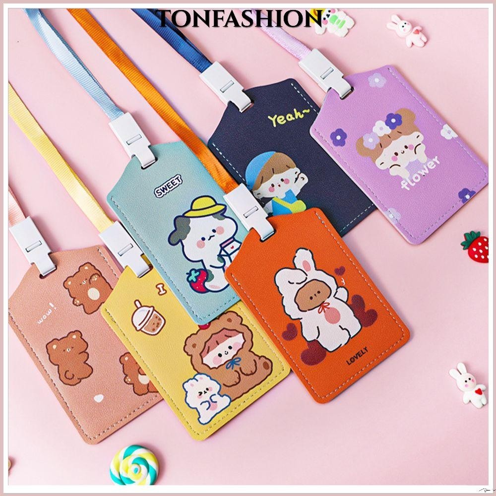 Tonfashion ID บัตรเครดิต นักเรียน การ์ตูนน่ารัก กระเป๋าสตางค์ พวงกุญแจ กระเป๋าใส่เหรียญ
