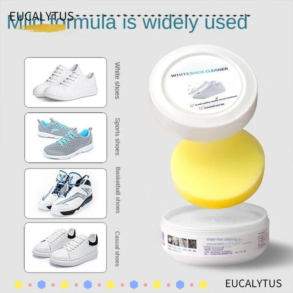 Eutus ครีมทําความสะอาดรองเท้า สีขาว ดูแลสิ่งสกปรก บํารุงรักษา อเนกประสงค์