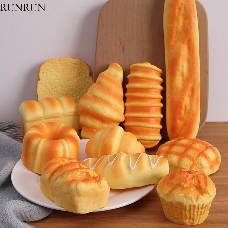 Run ของเล่นบีบสกุชชี่ขนมปัง บรรเทาความเครียด สําหรับเด็กออทิสติก และผู้ใหญ่