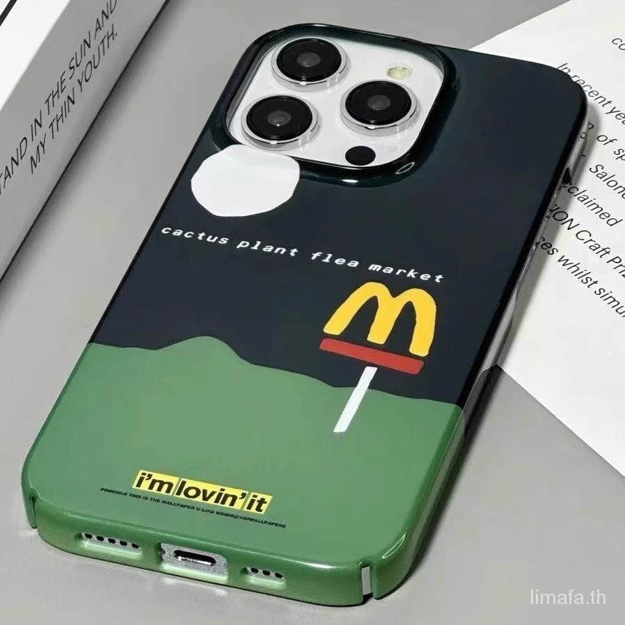เคสโทรศัพท์มือถือแบบแข็ง กันกระแทก ลาย McDonald's Niche สําหรับ iPhone 11PROMAX 12PRO 13PROMAX 14PROMAX 11 12 13 14 15 pro max x xr x xsmax 7 8 plus 14plus 15plus
