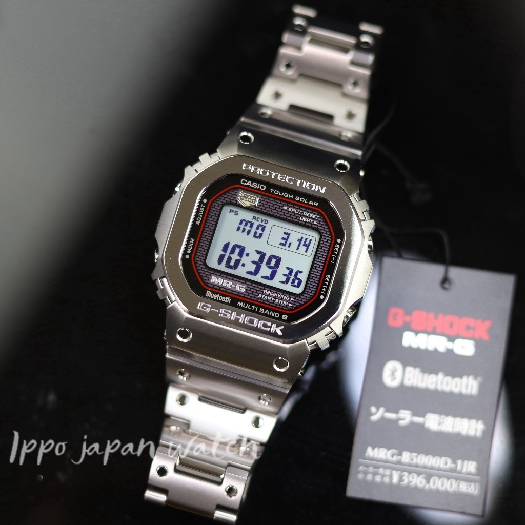 นาฬิกาข้อมือ Jdm ★ Casio G-Shock Mrg-B5000D-1Jr Mrg-B5000D-1 นาฬิกาข้อมือ พลังงานแสงอาทิตย์ 20 บาร์
