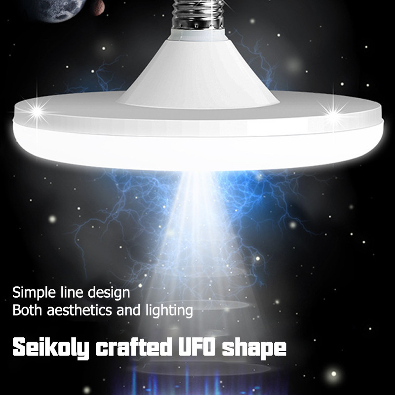 Dta หลอดไฟ Led สว่างมาก 12W 15W 20W 30W 50W 220V UFO แสงวอร์มไวท์ ในร่ม โต๊ะโคมไฟโรงรถ DT