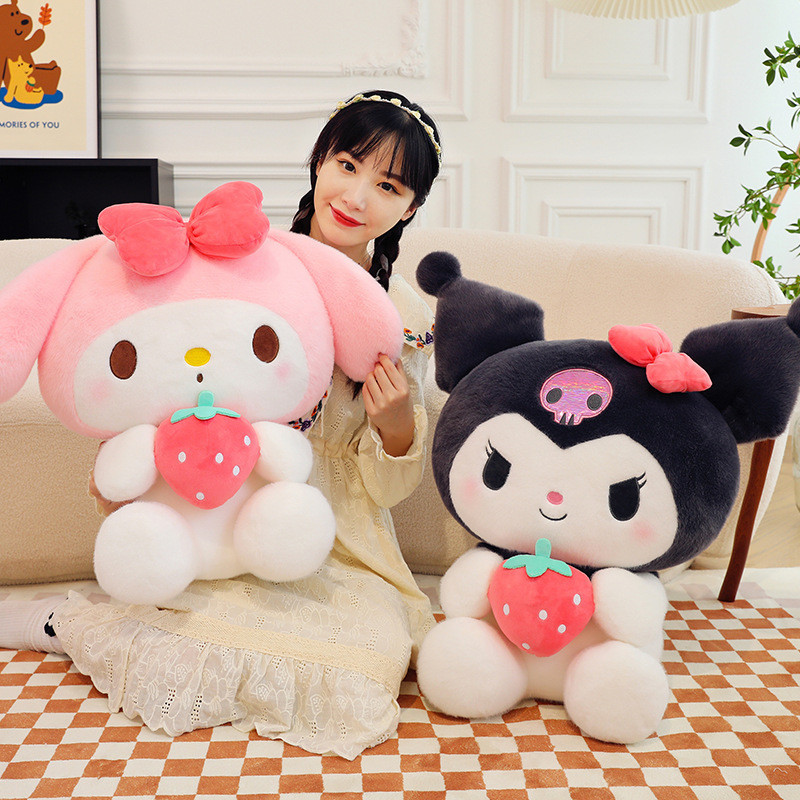หมอนตุ๊กตานุ่ม รูปการ์ตูน Sanrio Kuromi My Melody PP ผ้าฝ้าย สําหรับเด็ก