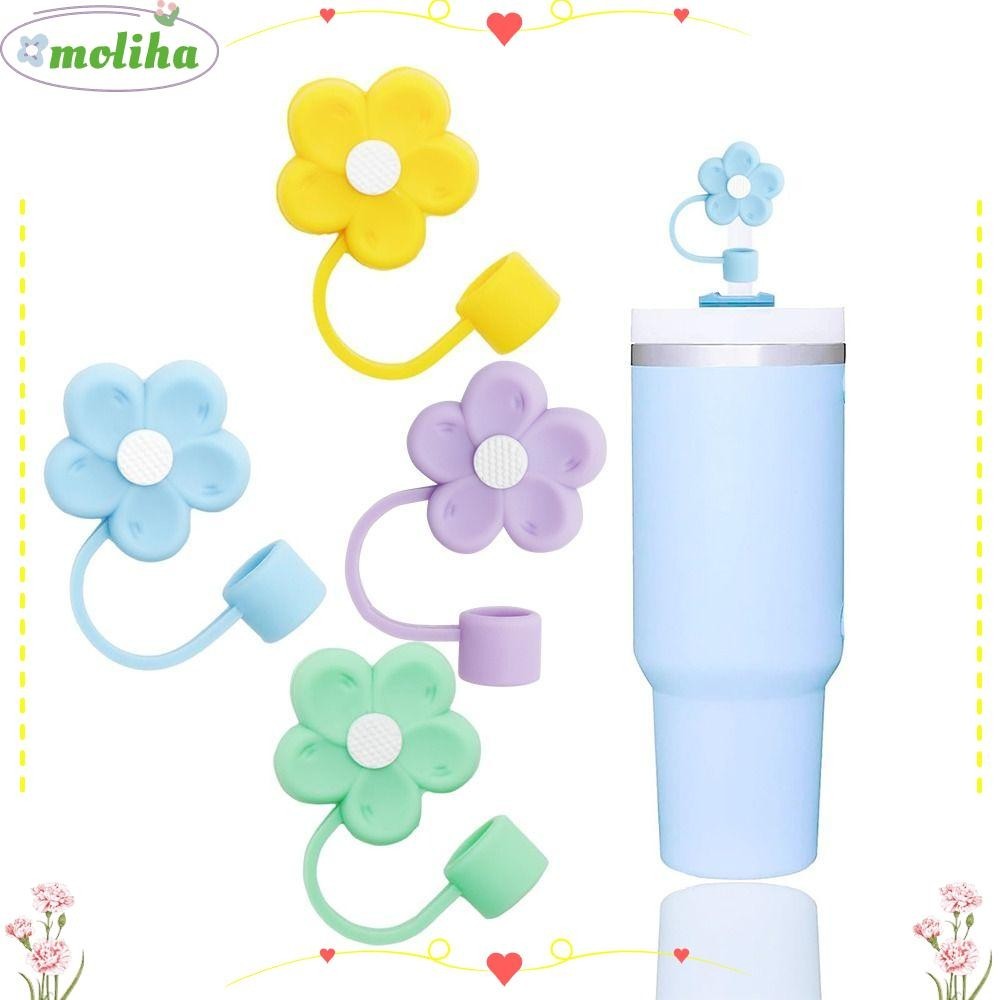 Moliha ฝาครอบหลอดดูดน้ํา ซิลิโคน กันกระเด็น กันฝุ่น แบบพกพา ใช้ซ้ําได้ สําหรับ Stanleys Bar