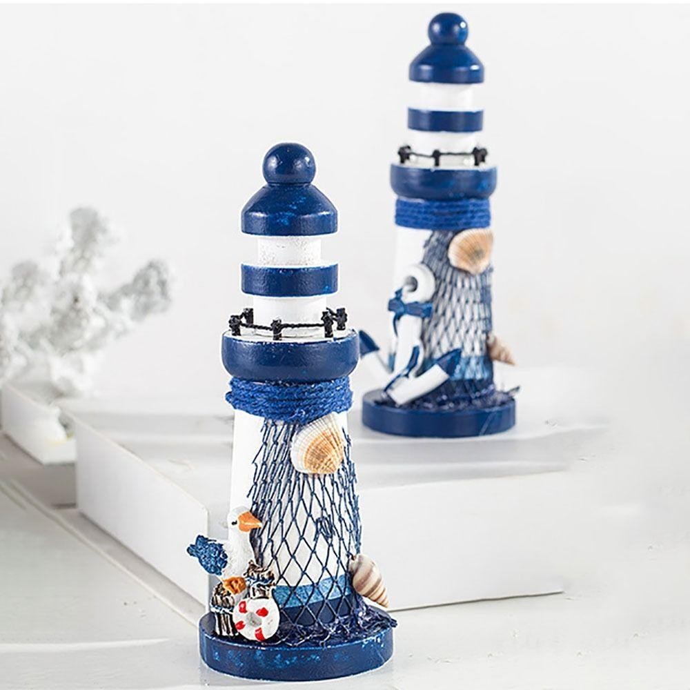 Aiping ประภาคารเครื ่ องประดับ , Marine Decor Craft Watchtower รุ ่ น , คุณภาพสูงเมดิเตอร ์ เรเนียนสไตล ์ ไม ้ ประภาคารหัตถกรรม - รูปที่ 5