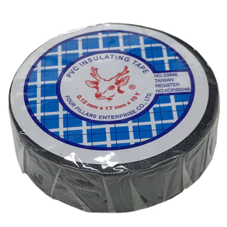 [ 10ม้วน ] Tape-33946 เทปพันสายไฟ ตรากวาง ม้วนเล็ก ยาว 10หลา (ประมาณ9เมตร) PVC Insulating Tape เนื้อเหนียว ทนแรงดัน 6...