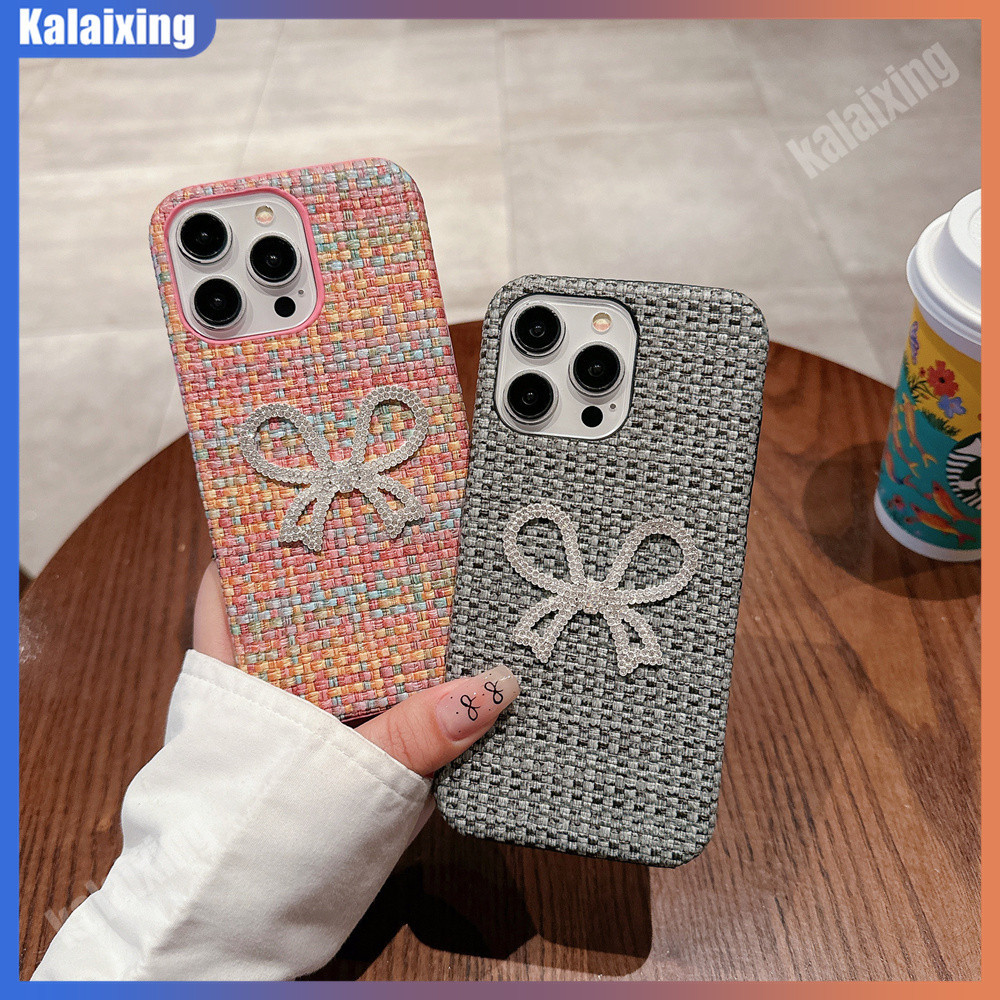 โลหะเพชรผีเสื ้ อ Hard สําหรับ iPhone 15Pro Max 14 / 13Pro Max / 12Pro / 14 Plus X Xs Max XR 3D น ่ ารักปกหลัง