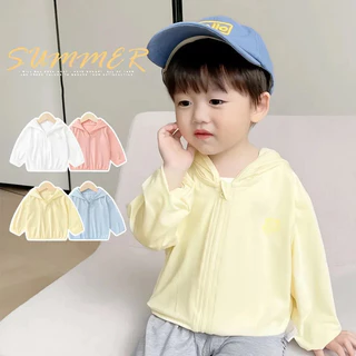 Upf50+ เสื้อแจ็กเก็ต ผ้าเรยอน กันแดด ระบายอากาศ ป้องกันรังสียูวี แฟชั่นฤดูร้อน สําหรับเด็กผู้ชาย เด็กผู้หญิง
