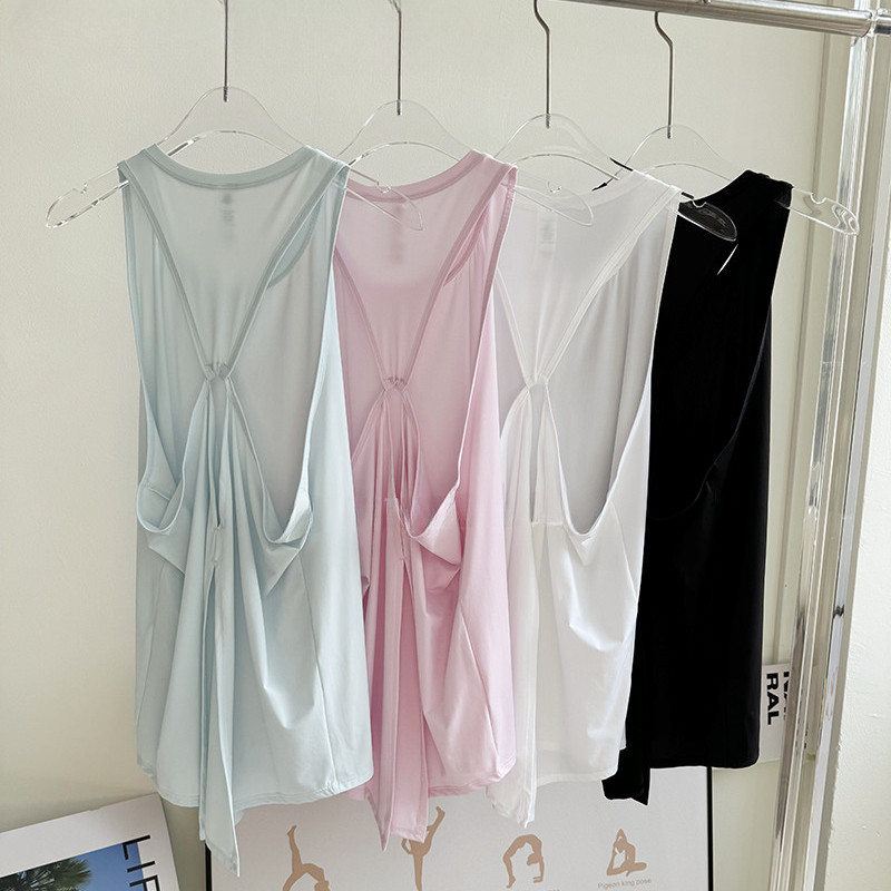 【YOGATRUTH】เสื้อกีฬาแขนกุด ทรงหลวม ใส่สบาย สุดเซ็กซี่ สําหรับใส่เล่นโยคะ วิ่ง