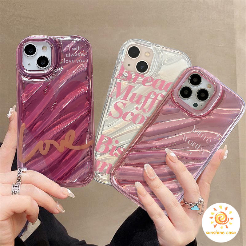 เคสโทรศัพท์มือถือ ลายตัวอักษร 3D หรูหรา สําหรับ IPhone 14 11 7Plus XR 13 15 12 Pro MAX X 7 8 6 6S Plus XS MAX SE 2020