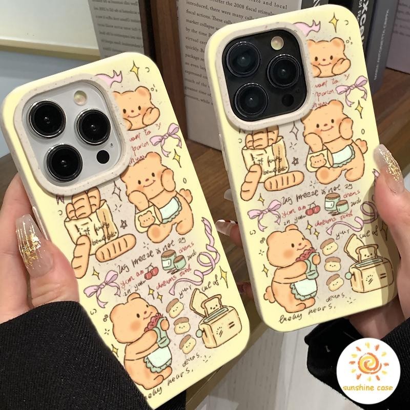 [ส่วนลด] หมีเนยbutter bear ไอโฟน 11 iPhone X XR XS เคสไอโฟน14 13 12 11 Pro Max 6 7 8 Plus SE2020 12MINI เคสตลก เคสไอโฟน