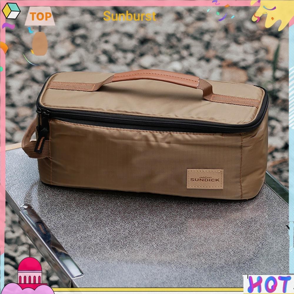 กระเป๋าจัดเก็บช้อนส้อม แบบพกพา สําหรับปิกนิกกลางแจ้ง [Sunburst11.th]