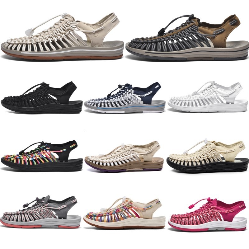 YORU จัดส่ง 1-3 วัน 【35-44 หลา】แตะ รัด ส้น สไตล์ Kenen Sandal ชาย หญิง （10 สี）รองเท้าถัก
