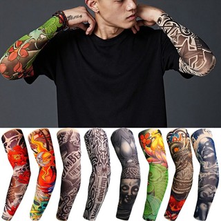 [HCM]Găng ống tay găng tay chống nắng in hình xăm 3D bao tay chống nắng hình xăm-Giacomo