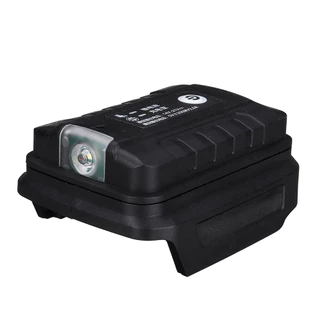 【received in 3days】อะแดปเตอร์แบตเตอรี่ สําหรับ Makita 18V Li-ion พาวเวอร์แบงค์คู่ ที่ชาร์จโทรศัพท์ พอร์ตเอาต์พุต USB แปลง พร้อมไฟ LED ทํางาน