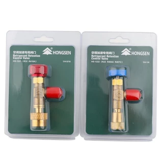 คอลโทรลวาล์วแอร์ 1/4-5/16 สำหรับน้ำยา R32 R410A R22 เซฟตี้วาล์ว ชาร์จน้ำยาแอร์ ทนทาน ใช้งานง่าย