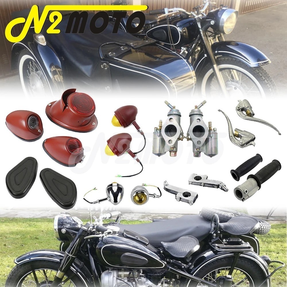 N2 Retro Headlight Motorcycle Hand Grip For Zündapp DB DS KS750 K750 BMW M1 M72 R12 R75 R51 R61 R66 