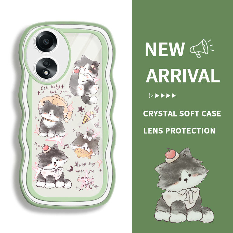 สําหรับOppo A58 4GสําหรับOppoA58 OPOP 0PP0 A58 OPปลอกHP Softcase Kesing Lucuโทรศัพท์Cesing Soft Cass