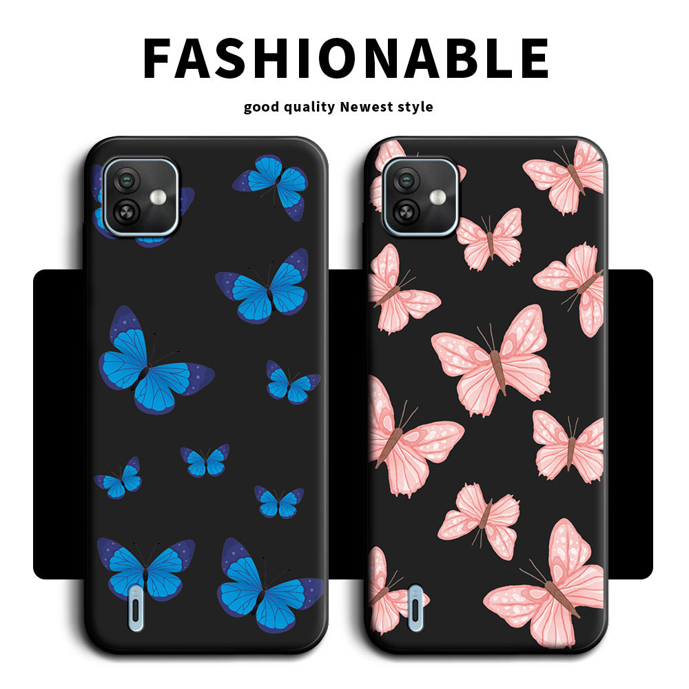 เคสโทรศัพท์มือถือ ซิลิโคนนิ่ม ปิดด้านหลัง ลายแพนด้า ผีเสื้อ ดอกไม้ สําหรับ Wiko Y82 Y52 Y51 Y62 Y81 Y62 Plus