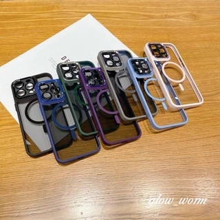 Magnetic PC Hard กรอบโลหะเคสโทรศัพท์สําหรับ iPhone 17 16 15 14 13 12 11 Pro Max Plus Air