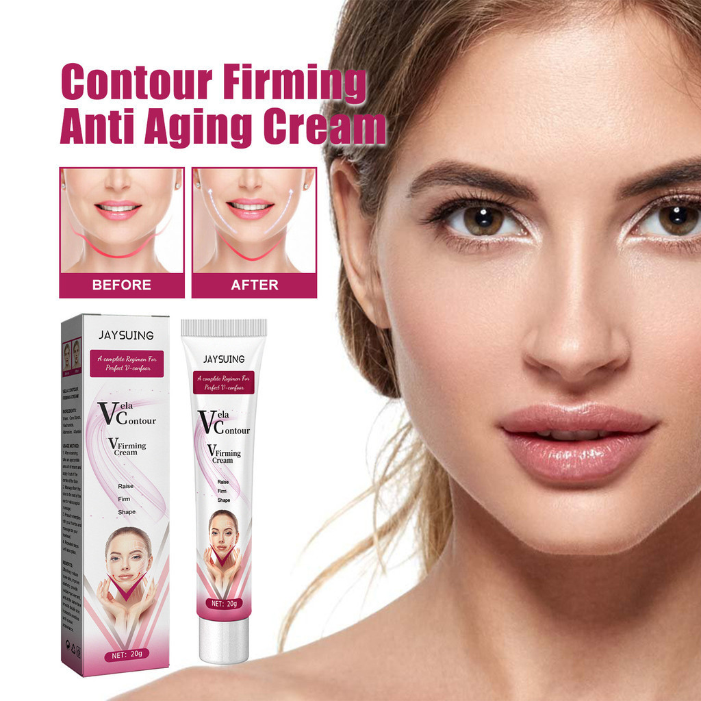 Jaysuingv Face Firming Cream Firming Lifting Facial Contour Big Face Double Chin Chin Bone Anti-Aging Cream