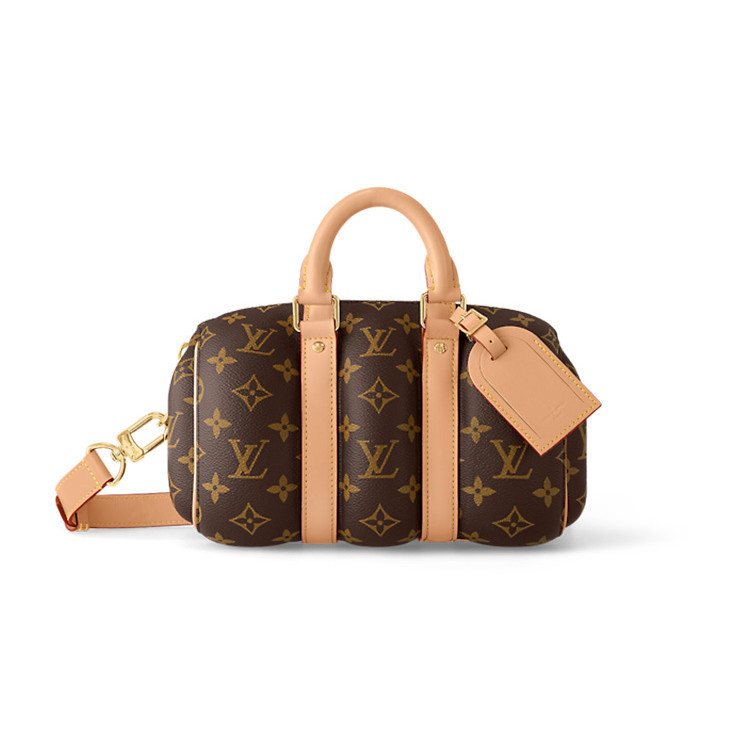 ของใหม่แท้100%/หลุยส์วิตตอง Louis Vuitton KEEPALL BANDOULIÈRE 25 BLOWN UP BAG กระเป๋าเดินทางผู้ชาย กระเป๋าสะพายข้าง