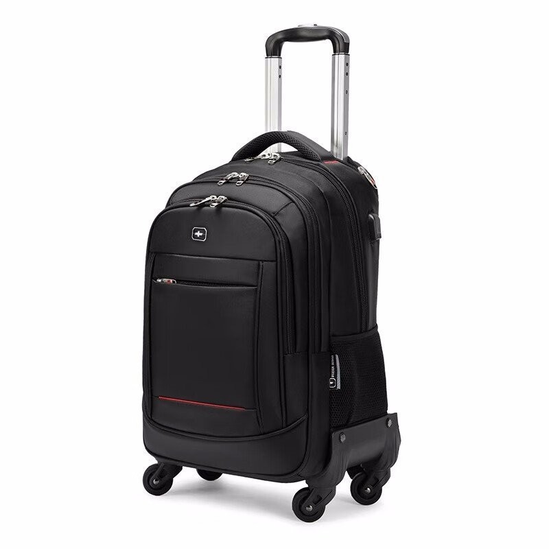 SWIGORSwiss Trolley Backpack Universal Wheel Business Travel Trolley Bag Men's Multi-Functional Trolley Bag Detachable Luggage