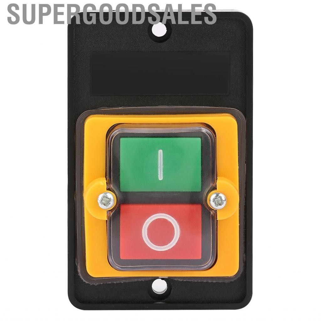 Supergoodsales Push Button Switch Waterproof On/Off Start Stop Mechanical Equipment