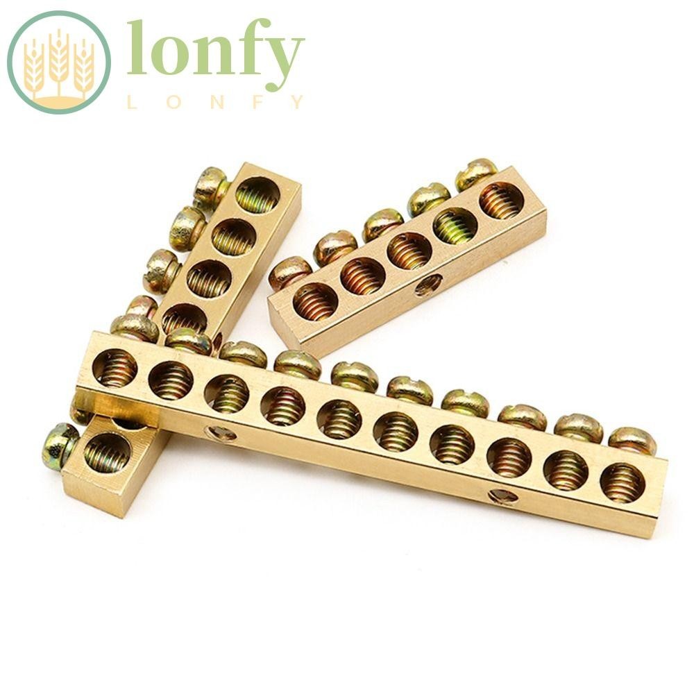 Lonfy อุปกรณ์ขั้วต่อสายไฟทองแดง เชื่อมต่อไฟฟ้า พร้อมสกรู หลายข้อต่อ