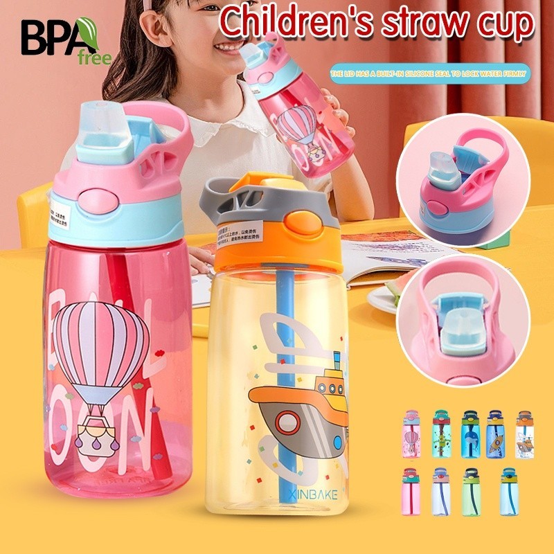พร้อมส่ง กระติกน้ำเด็ก รุ่นใหม่ หนาพิเศษ กระติกน้ำลายการ์ตูน น่ารัก ขนาด480ml. มีให้เลือก4สี/4ลาย ขวดน้ำเด็ก
