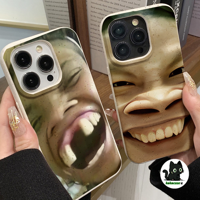 🔥GOOD🔥ใช้ได้กับ IPHONE 11 14 13 12 15 Pro Max 14 7 Plus XR XSMAX SE เคสโทรศัพท์กันกระแทกสำหรับเด็กตลกที่ขาดฟัน