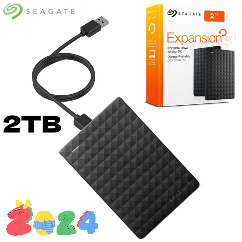 Seagate ฮาร์ดไดรฟ์ภายนอก 1TB 2TB HD USB 3.0 4TB