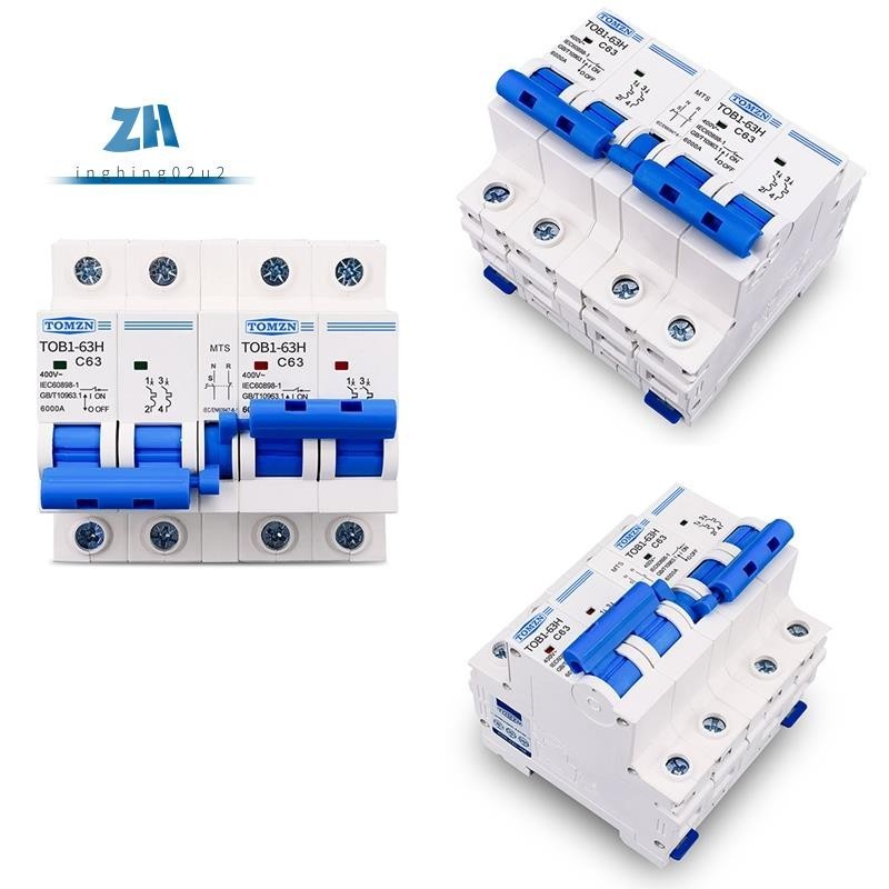 Tomzn สวิตช์เบรกเกอร์วงจร 2P+2P MTS TOMZN AC MCB 50HZ 60HZ