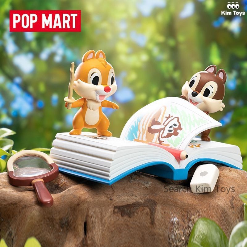 ฟิกเกอร์ POPMART POPMART Kiki and Titi Daily series CHIP'N'DALE Everyday series ของเล่นสําหรับเด็ก