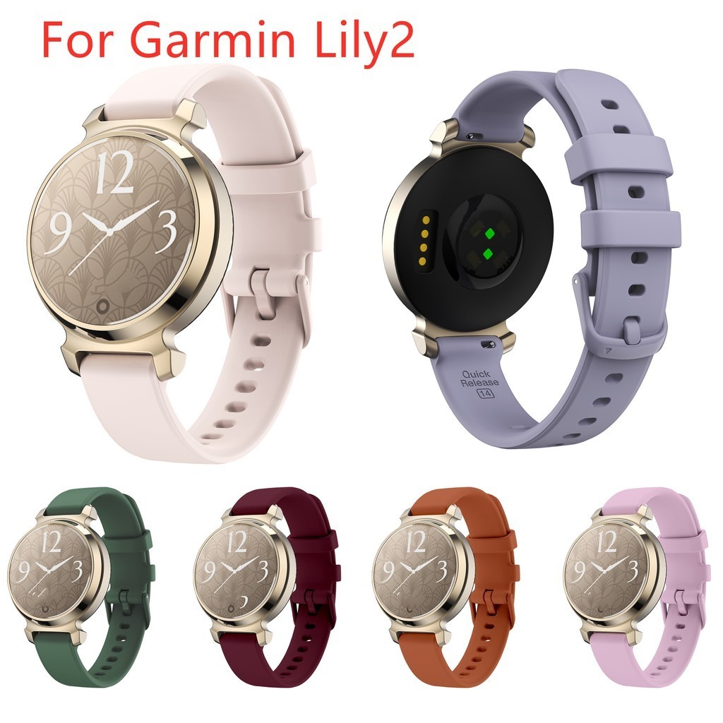 สายรัดซิลิโคนสําหรับ Garmin Lily2 Active