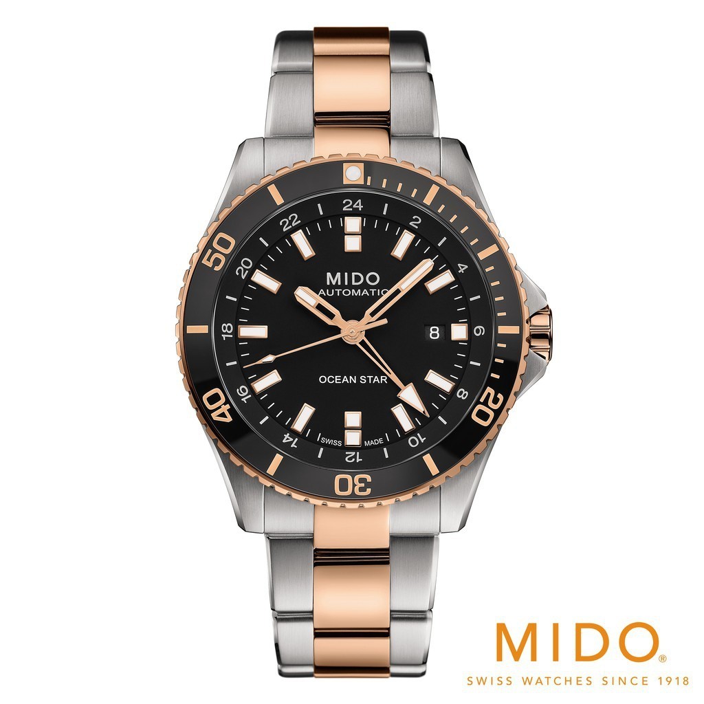 Mido Ocean Star GMT นาฬิกาข้อมือ สําหรับผู้ชาย รหัสโมเดล m026.629.22.051.00
