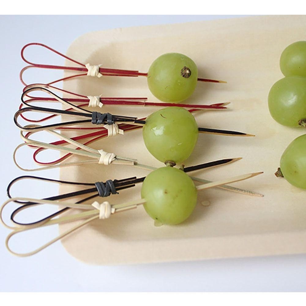 ไม้หยิบไม้จิ้มฟัน โยอค, ไม้เสียบตกแต่ง 100 ชิ้น/ถุง, ไม้ไผ่ไม้ไผ่เป็นมิตรกับสิ่งแวดล้อม - รูปที่ 4