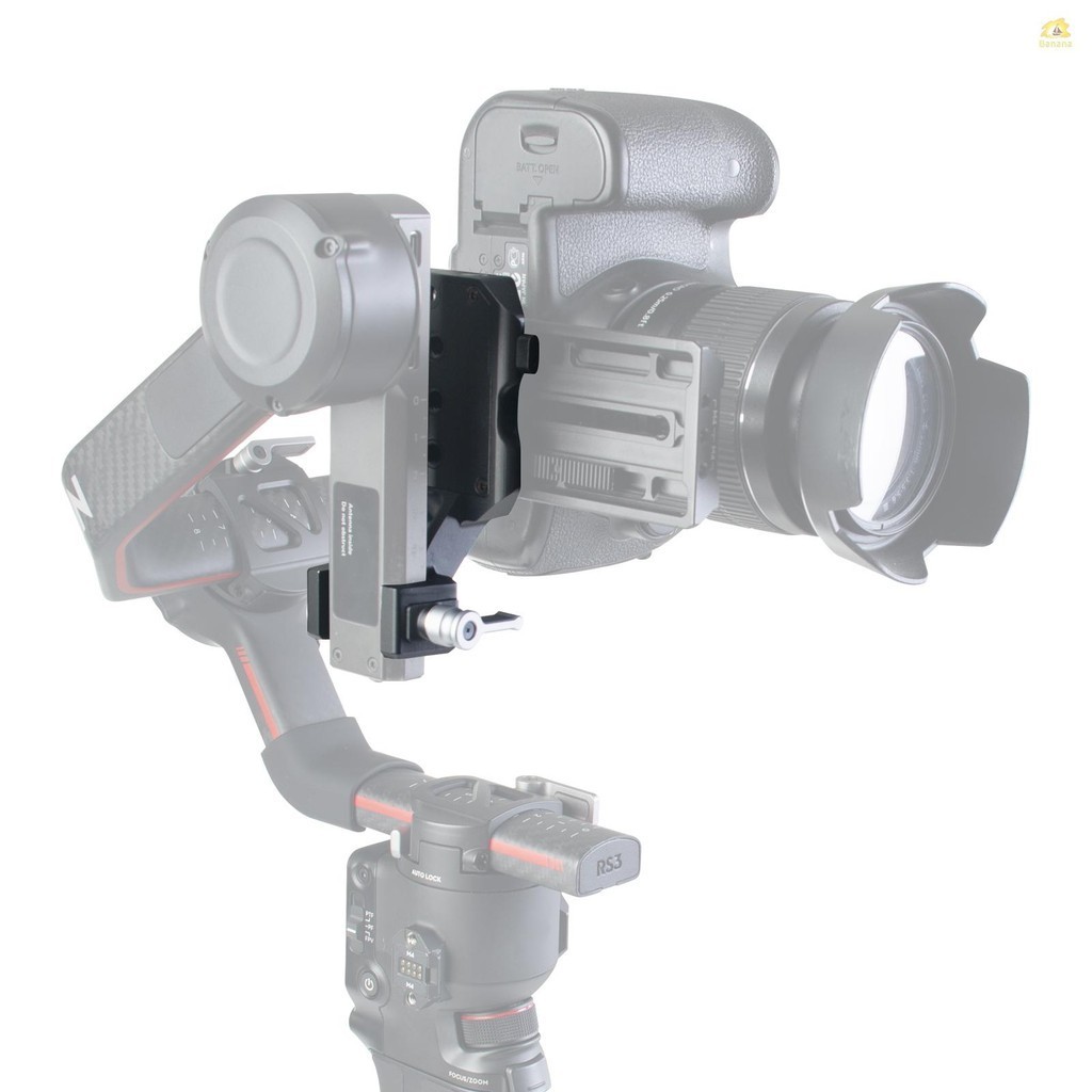 Df DIGITALFOTO DF-8169S เมาท์ขาตั้งกล้อง แนวตั้ง อะลูมิเนียมอัลลอย พร้อมแคลมป์ และสกรู 1/4 นิ้ว สําหรับกิมบอล DJI RS2 RS3 RS3PRO
